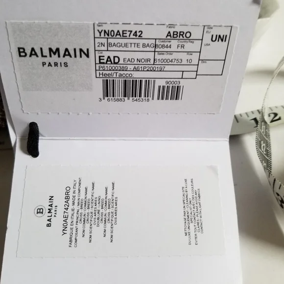 Balmain B-Buzz 19 Embellished Leather Crossbody Bag Black - Picture 12 of 15